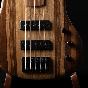 limba paladin bass five string body detail