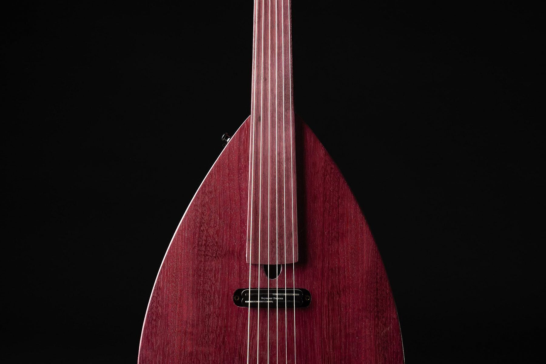 Custom electric oud, hand-crafted at Possum Hall Instruments in Carlisle, MA