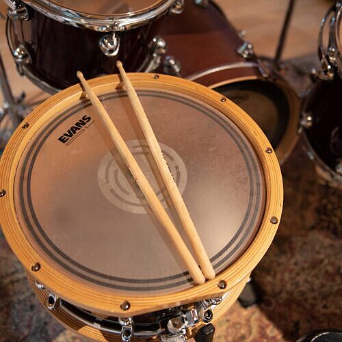 Yamaha Anton Fig Snare drum overhead view