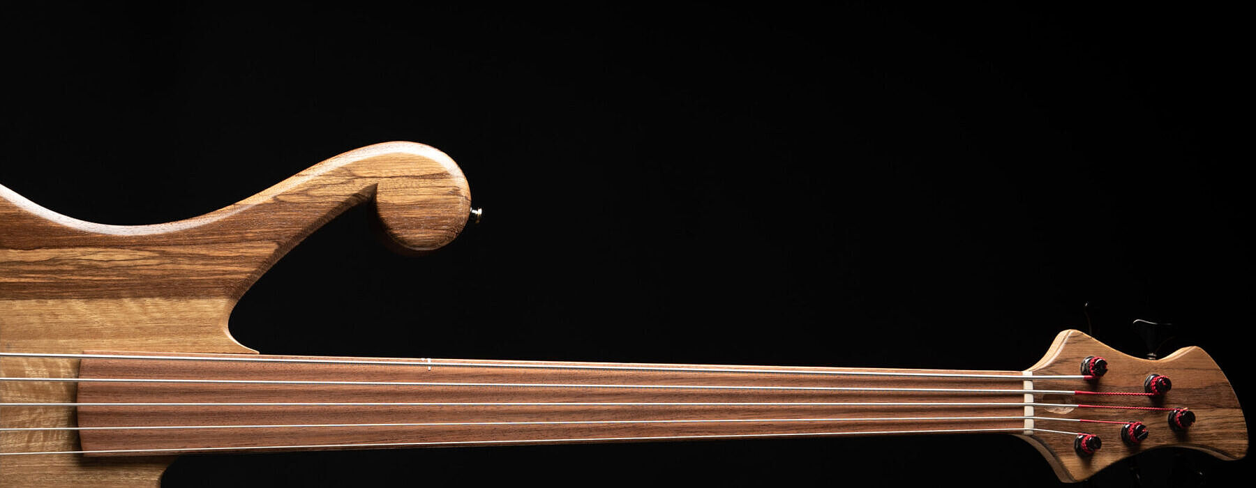 limba paladin fretless five string bass 